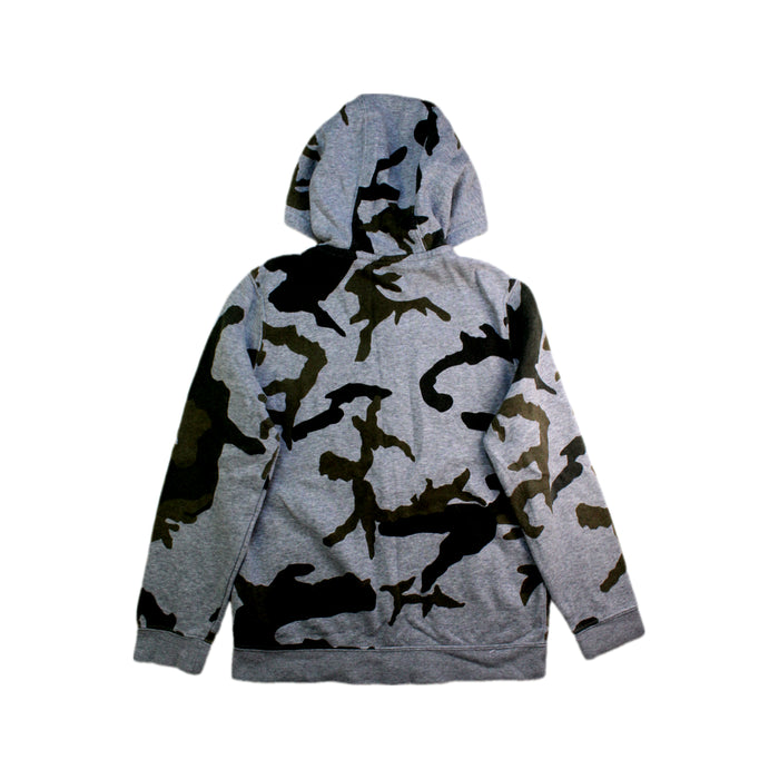 A Grey Hooded Sweatshirts from Nike in size 10Y for neutral. (Back View)