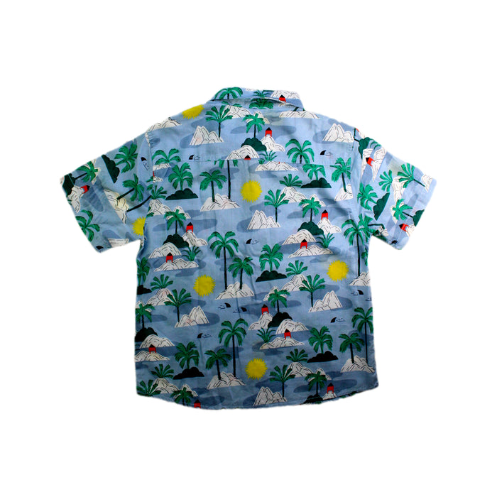A Blue Short Sleeve Shirts from Catimini in size 10Y for boy. (Back View)