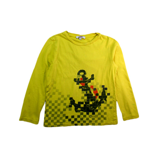 A Yellow Long Sleeve T Shirts from Junior Gaultier in size 8Y for boy. (Front View)