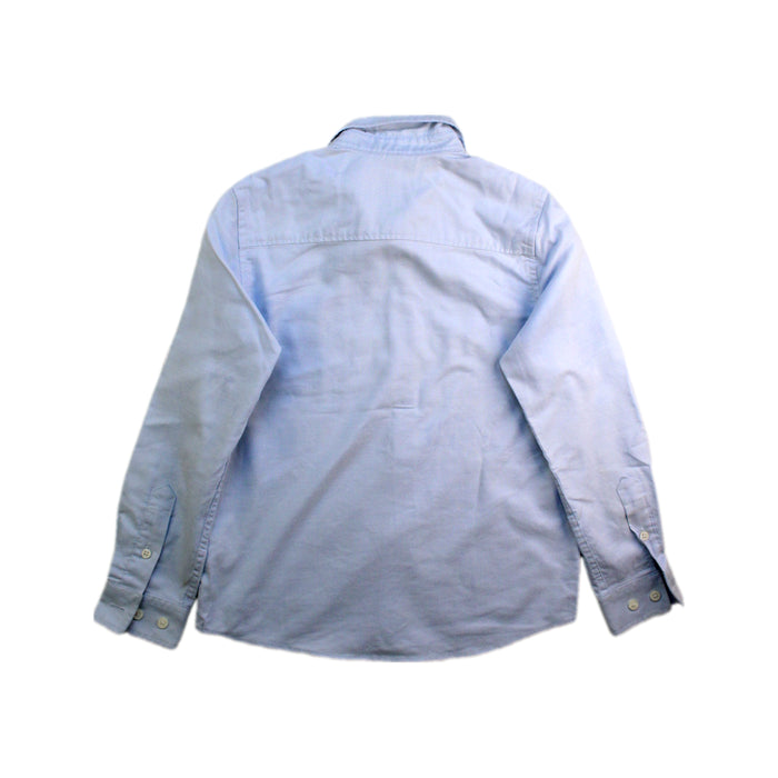 A Blue Long Sleeve Shirts from Cyrillus in size 8Y for boy. (Back View)