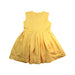 A Yellow Sleeveless Dresses from Carolina Herrera in size 10Y for girl. (Back View)