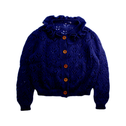 A Blue Cardigans from Bonton in size 8Y for girl. (Front View)