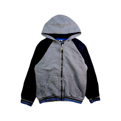 A Grey Hooded Sweatshirts from Petit Bateau in size 8Y for boy. (Front View)
