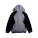 A Grey Hooded Sweatshirts from Petit Bateau in size 8Y for boy. (Back View)