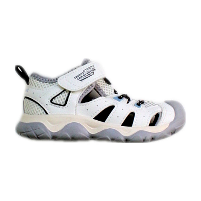 A White Sandals from Dr. Kong in size 18-24M for boy. (Front View)