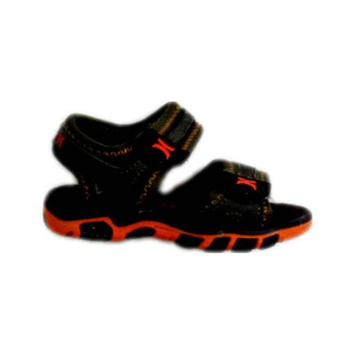 A Black Sandals from Hurley in size 18-24M for boy. (Front View)