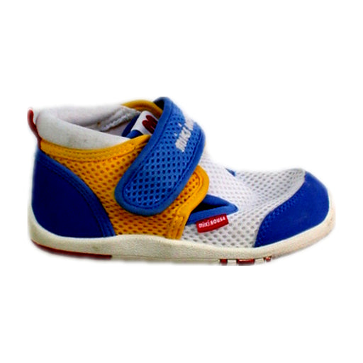A Blue Sneakers from Miki House in size 3T for boy. (Front View)