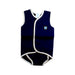 A Navy Floatsuits from Splash About in size 6-12M for boy. (Front View)