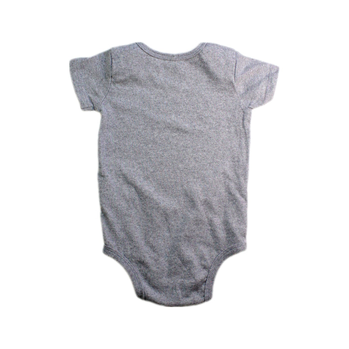A Grey Short Sleeve Bodysuits from Champion in size 12-18M for neutral. (Back View)