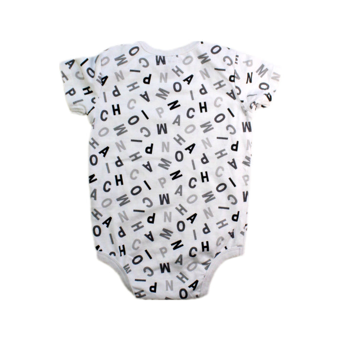 A White Short Sleeve Bodysuits from Champion in size 12-18M for boy. (Back View)