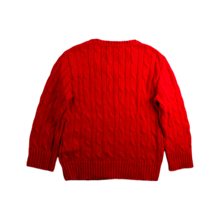 A Red Knit Sweaters from Polo Ralph Lauren in size 3T for boy. (Back View)