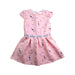 A Pink Short Sleeve Dresses from Guess in size 2T for girl. (Front View)