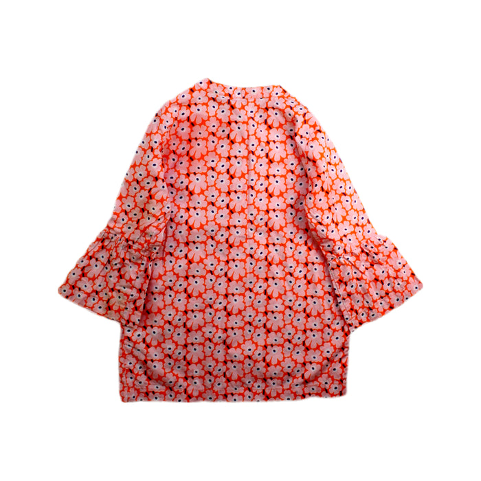 A Orange Long Sleeve Dresses from Marimekko in size 3T for girl. (Back View)