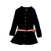 A Navy Long Sleeve Dresses from Polo Ralph Lauren in size 4T for girl. (Front View)