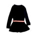 A Navy Long Sleeve Dresses from Polo Ralph Lauren in size 4T for girl. (Back View)