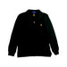 A Black Long Sleeve Polos from Polo Ralph Lauren in size 4T for boy. (Front View)