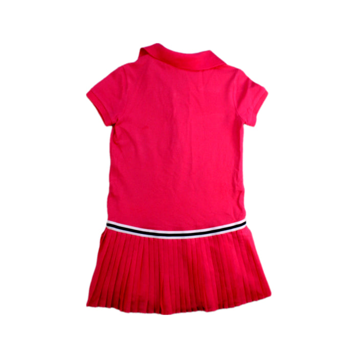 A Pink Short Sleeve Dresses from Polo Ralph Lauren in size 3T for girl. (Back View)