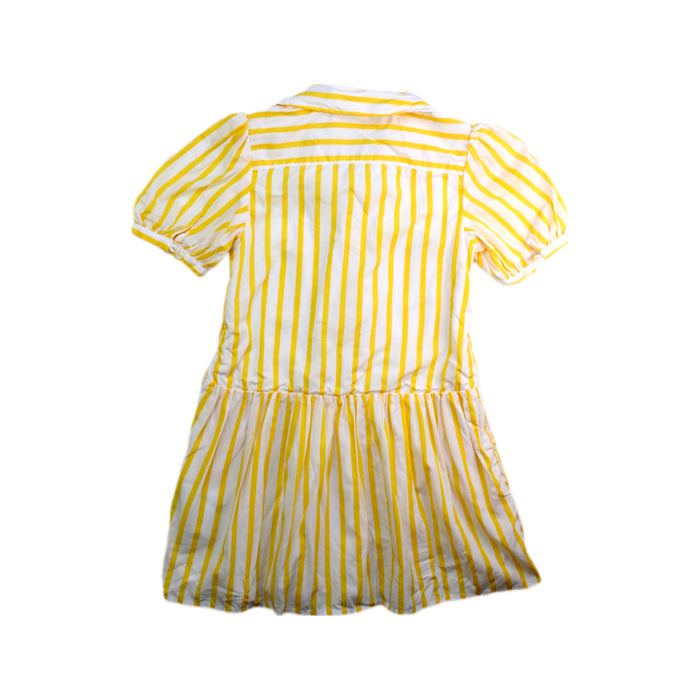A Yellow Short Sleeve Dresses from Polo Ralph Lauren in size 4T for girl. (Back View)