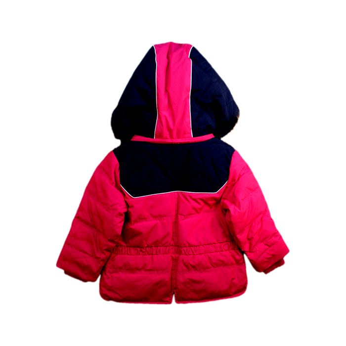 A Pink Puffer/Quilted Coats & Outerwear from Ferrari in size 12-18M for girl. (Back View)
