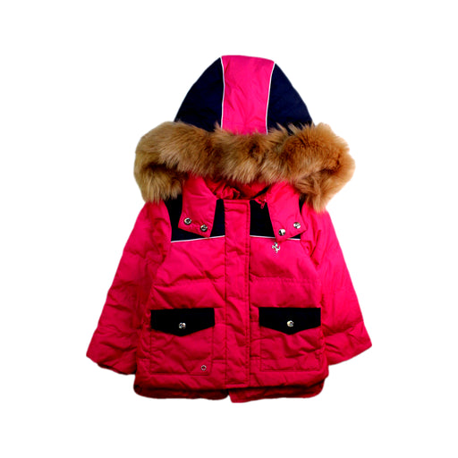 A Pink Puffer/Quilted Coats & Outerwear from Ferrari in size 2T for girl. (Front View)