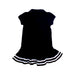 A Navy Short Sleeve Dresses from Ralph Lauren in size 12-18M for girl. (Back View)