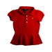 A Red Short Sleeve Polos from Polo Ralph Lauren in size 4T for girl. (Front View)