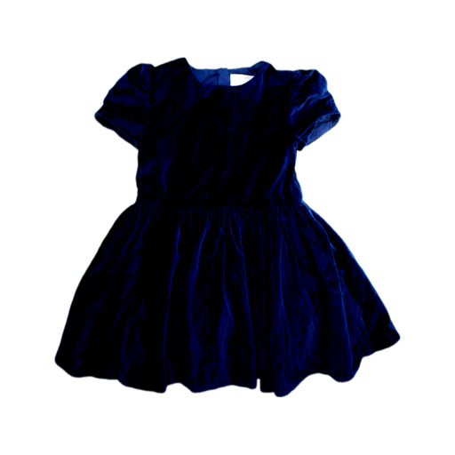 A Navy Short Sleeve Dresses from Jacadi in size 6T for girl. (Front View)