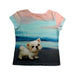 A Pink Short Sleeve T Shirts from Momonittu in size 8Y for girl. (Back View)