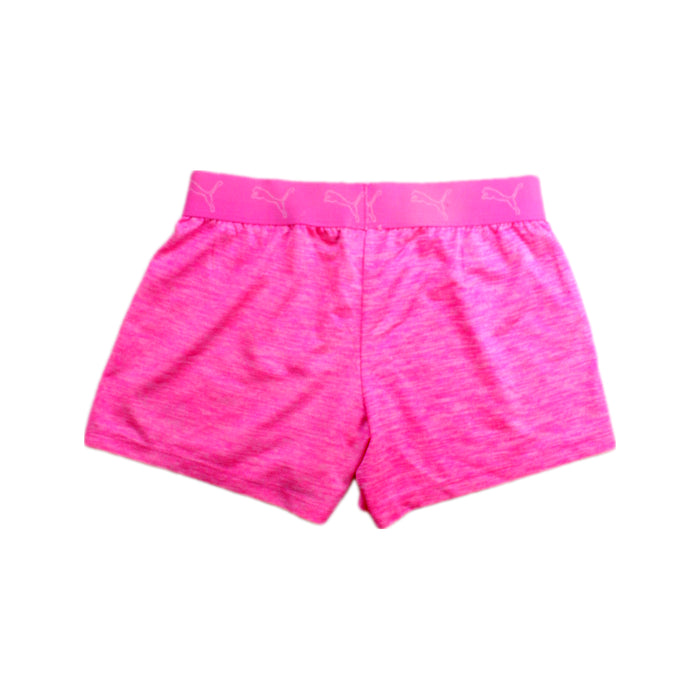 A Pink Active Shorts from Puma in size 7Y for girl. (Back View)
