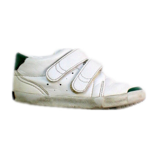 A White Sneakers from Miki House in size 18-24M for boy. (Front View)