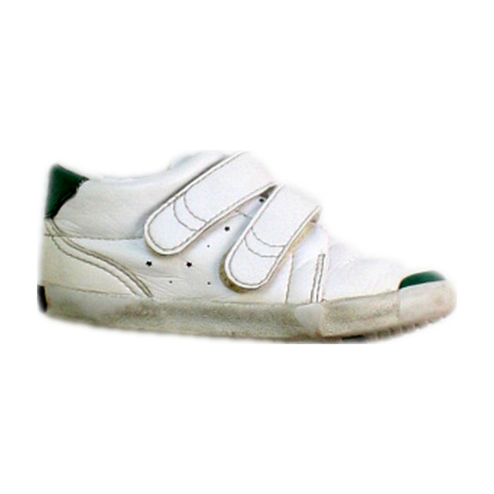 A White Sneakers from Miki House in size 18-24M for boy. (Front View)