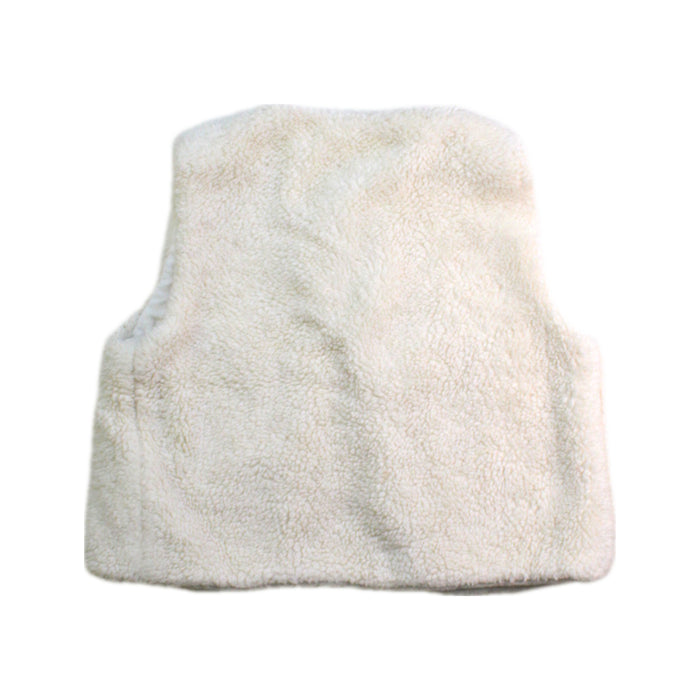 A White Outerwear Vests from Bonton in size 3T for girl. (Back View)