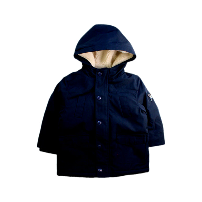 A Navy Coats from Cyrillus in size 18-24M for boy. (Front View)