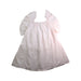 A Pink Sleeveless Dresses from Bonton in size 6T for girl. (Back View)