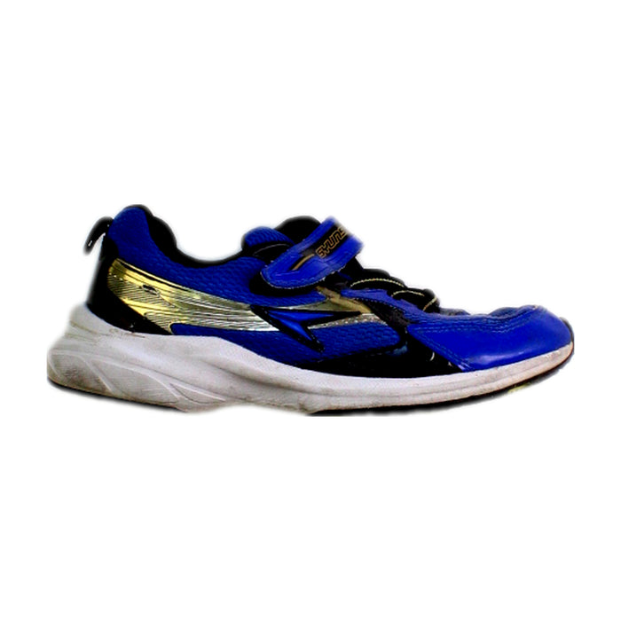 A Blue Sneakers from Syunsoku in size 10Y for boy. (Front View)