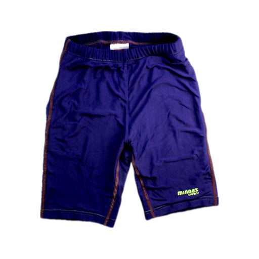 A Navy Swim Shorts from Minnex in size 7Y for boy. (Front View)
