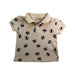 A Beige Short Sleeve Polos from CARLIJNQ in size 2T for boy. (Front View)