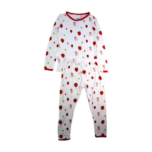 A Red Pyjama Sets from Kyte Baby in size 6T for girl. (Front View)