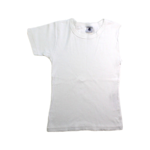 A White Short Sleeve T Shirts from Petit Bateau in size 6T for neutral. (Front View)