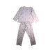 A Pink Pyjama Sets from Petit Bateau in size 6T for girl. (Back View)