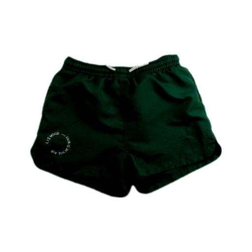 A Green Swim Shorts from Liewood in size 4T for boy. (Front View)