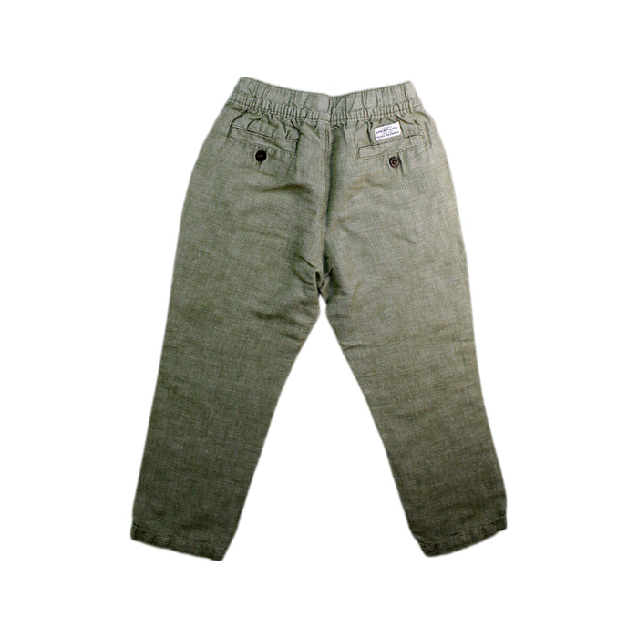 A Green Casual Pants from Janie & Jack in size 4T for boy. (Back View)