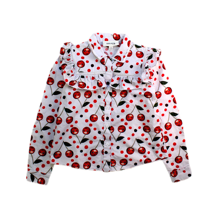 A Red Long Sleeve Shirts from Bora Aksu in size 5T for girl. (Front View)