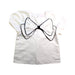 A White Short Sleeve Tops from Seed in size 6T for girl. (Front View)