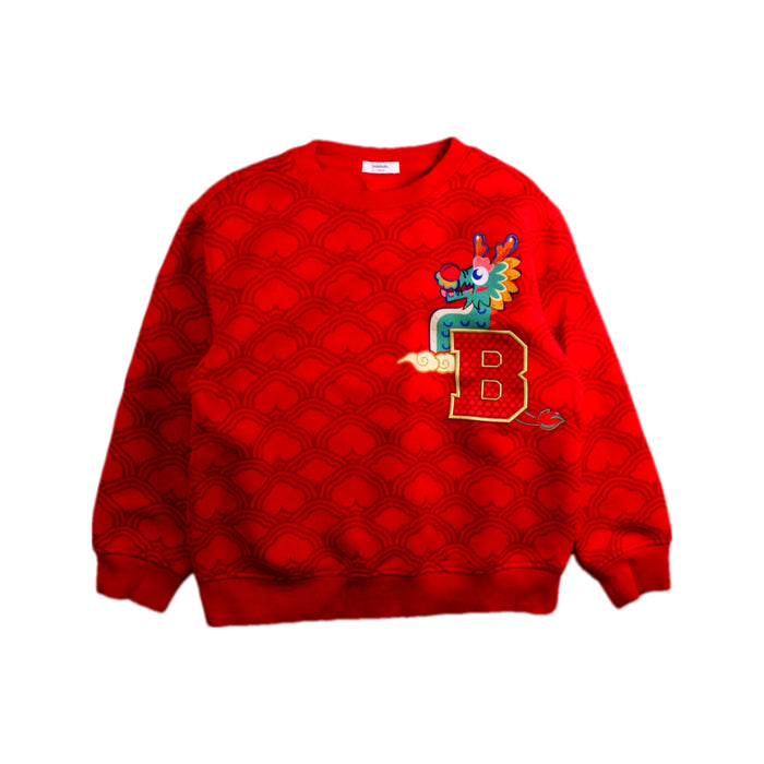 A Red Crewneck Sweatshirts from Balabala in size 5T for boy. (Front View)