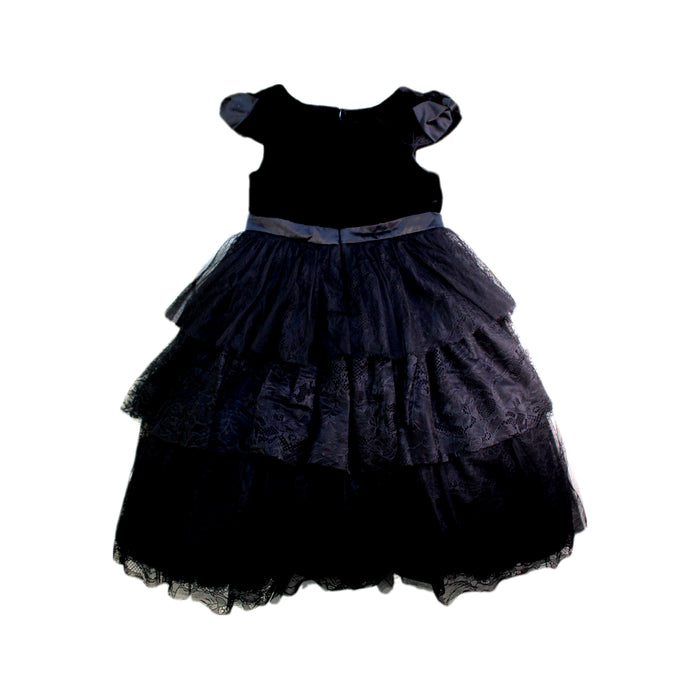 A Black Short Sleeve Dresses from Nicholas & Bears in size 4T for girl. (Back View)