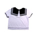 A White Short Sleeve Tops from Balabala in size 7Y for girl. (Back View)
