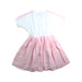 A White Short Sleeve Dresses from Fila in size 7Y for girl. (Back View)