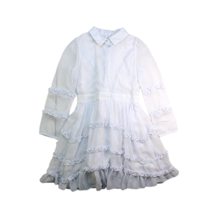 A White Long Sleeve Dresses from Bora Aksu in size 4T for girl. (Front View)