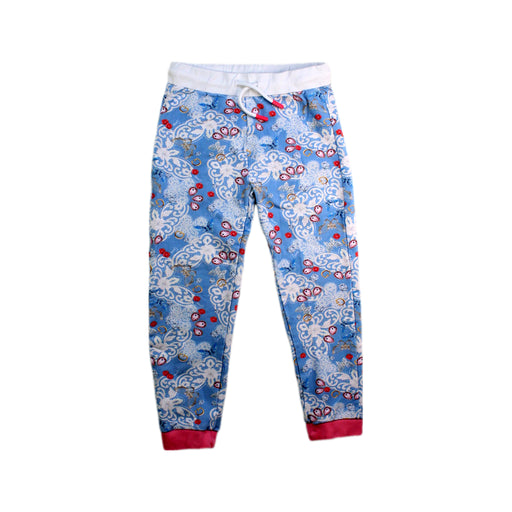 A Blue Sweatpants from Guess in size 5T for girl. (Front View)